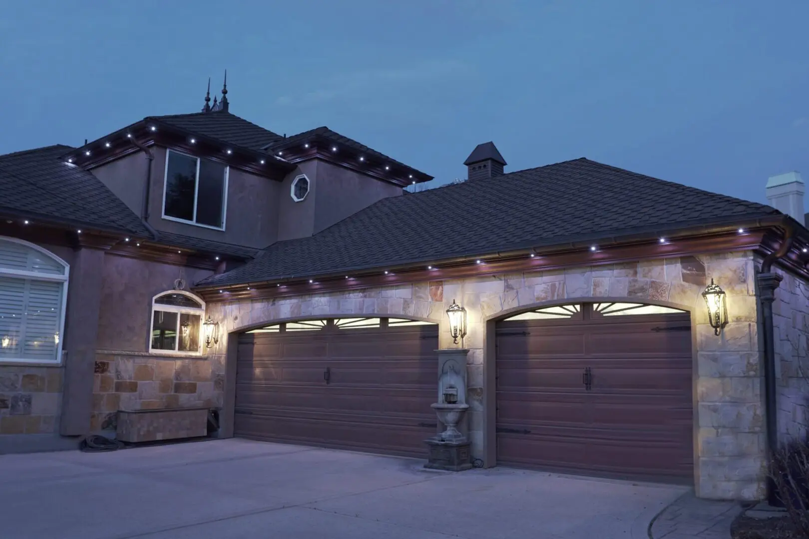 Lighting systems for the outdoor garage