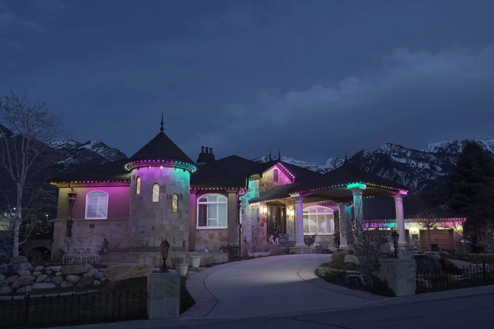 A home with game day lighting system