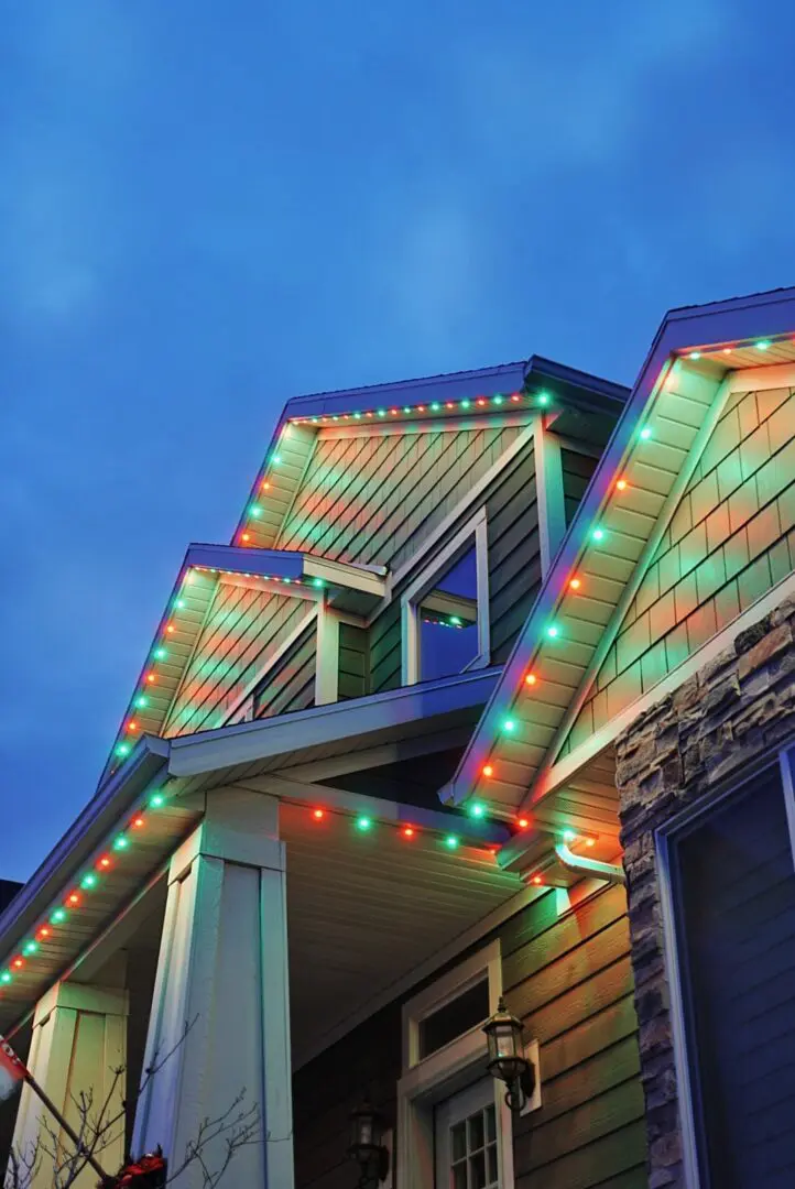 Holiday lighting systems for a home